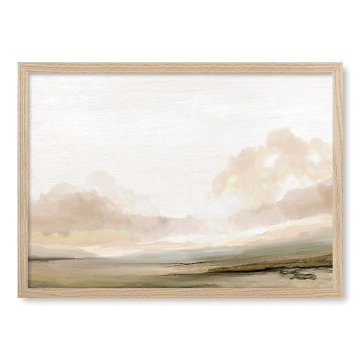 The South Abstract Wall Art Print by Dan Hobday A4 (21 x 29.7cm) / Natural Oak Frame / No Border from our Australian Made Framed Wall Art, Prints & Posters collection by Profile Products (Australia) Pty Ltd