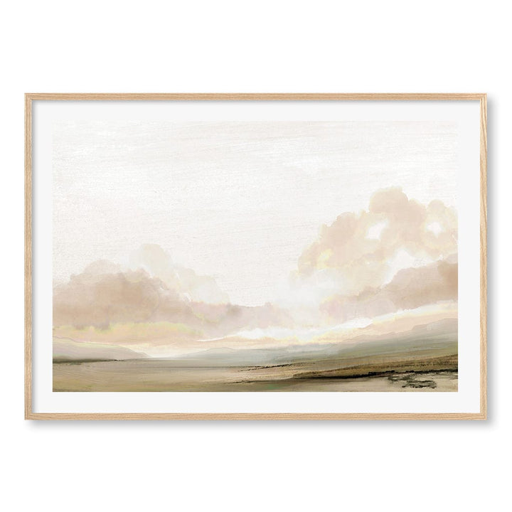 The South Wall Art Print A0 (84.1 x 118.9cm) / Natural Oak Frame / White Border from our Australian Made Wall Art collection by Profile Australia