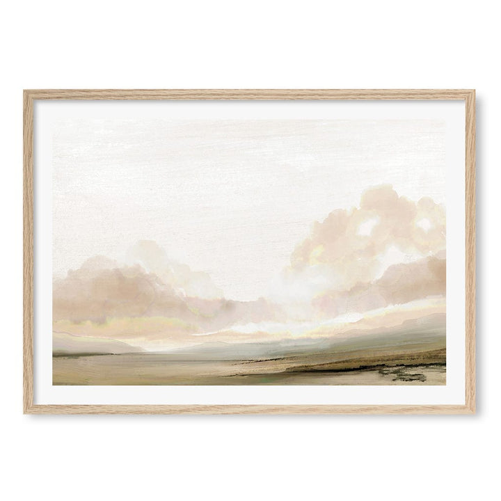 The South Wall Art Print A1 (59.4 x 84.1cm) / Natural Oak Frame / White Border from our Australian Made Wall Art collection by Profile Australia