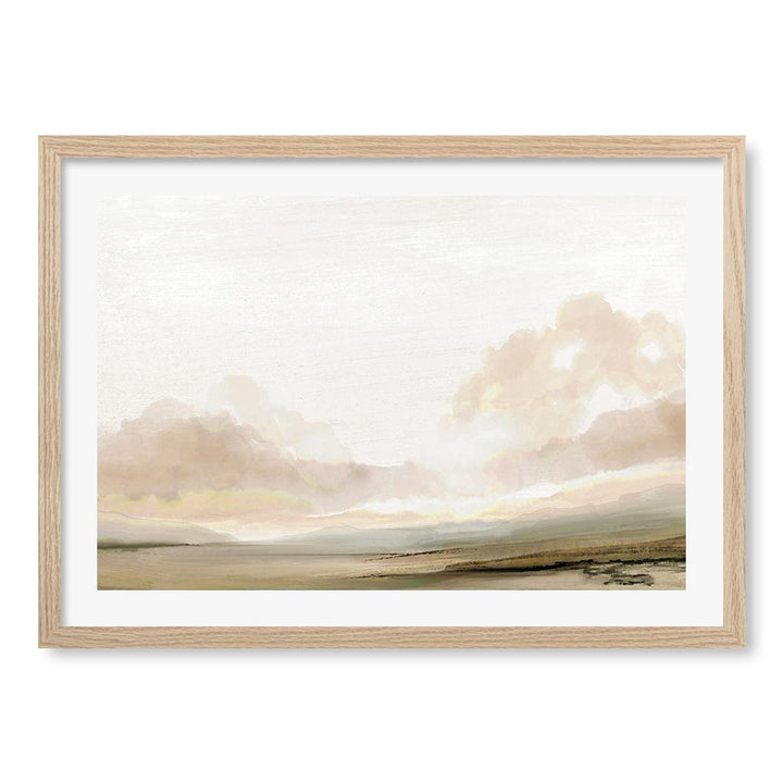 The South Wall Art Print A2 (42 x 59.4cm) / Natural Oak Frame / White Border from our Australian Made Wall Art collection by Profile Australia