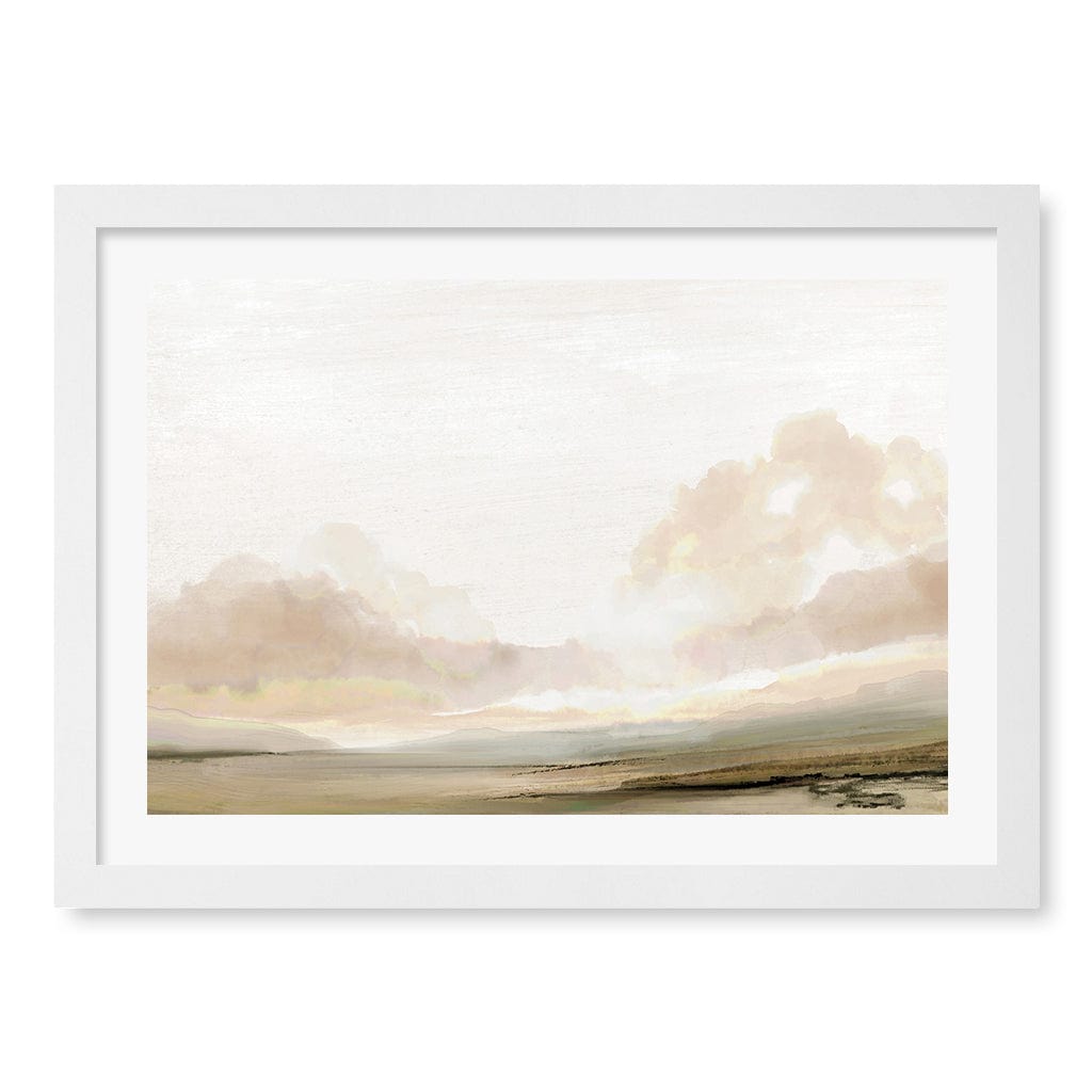 The South Wall Art Print A3 (29.7 x 42cm) / Matte White Frame / White Border from our Australian Made Wall Art collection by Profile Australia