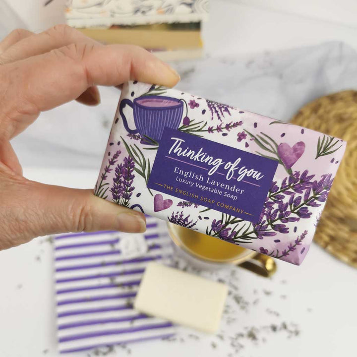 Thinking of You English Lavender Gift Bar Soap from our Luxury Bar Soap collection by The English Soap Company