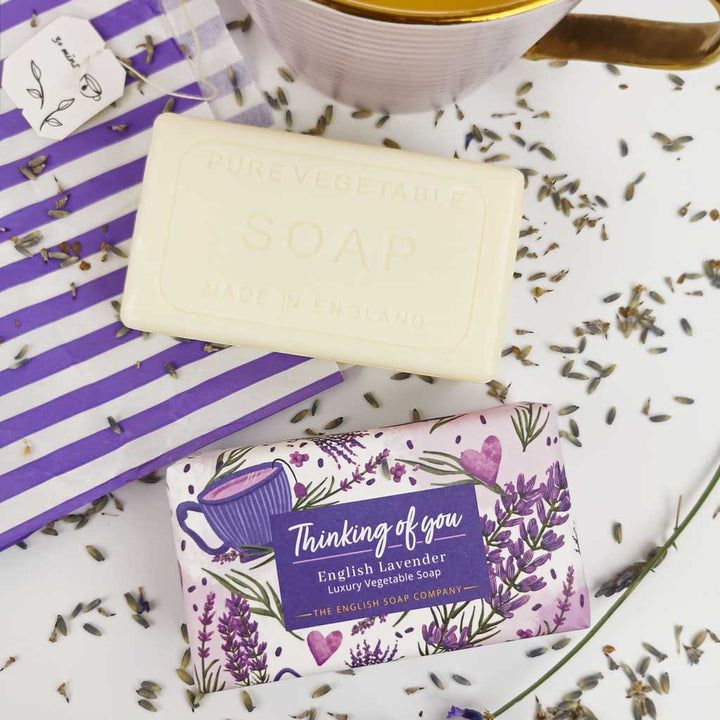 Thinking of You English Lavender Gift Bar Soap from our Luxury Bar Soap collection by The English Soap Company