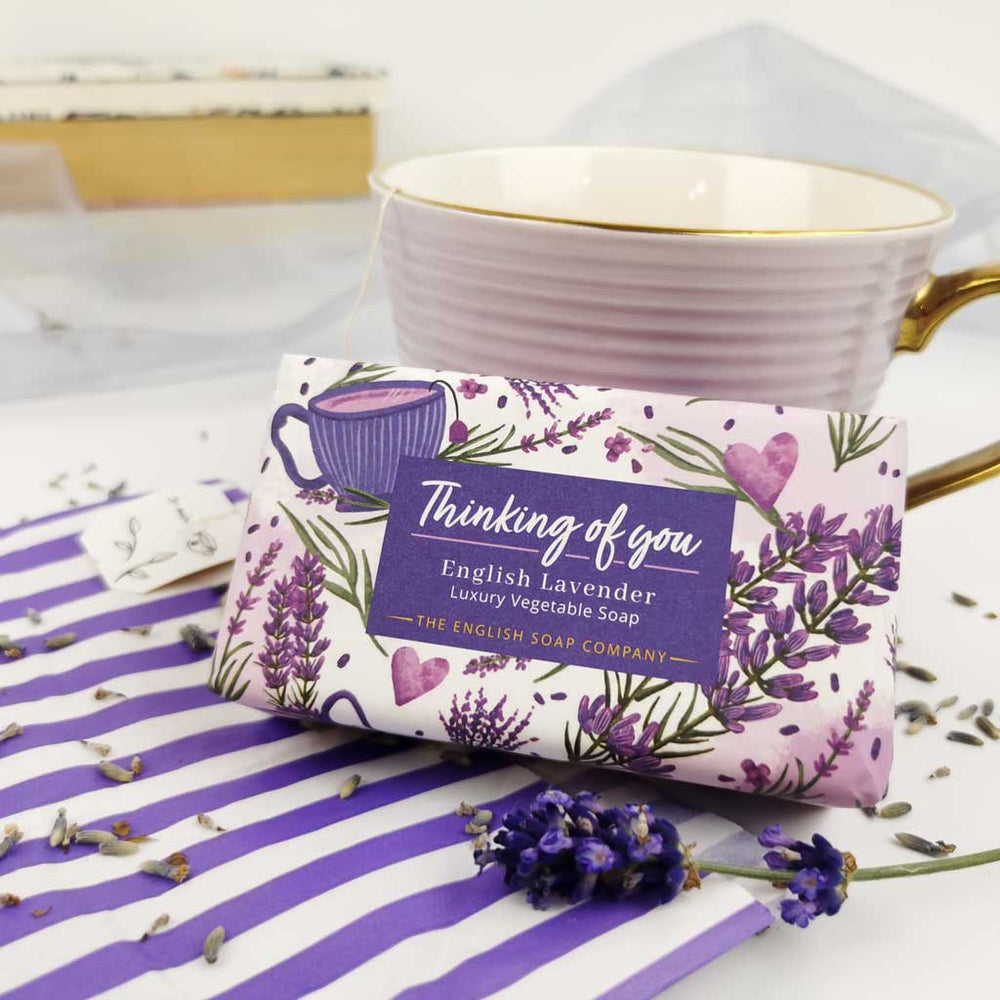 Thinking of You English Lavender Gift Bar Soap from our Luxury Bar Soap collection by The English Soap Company