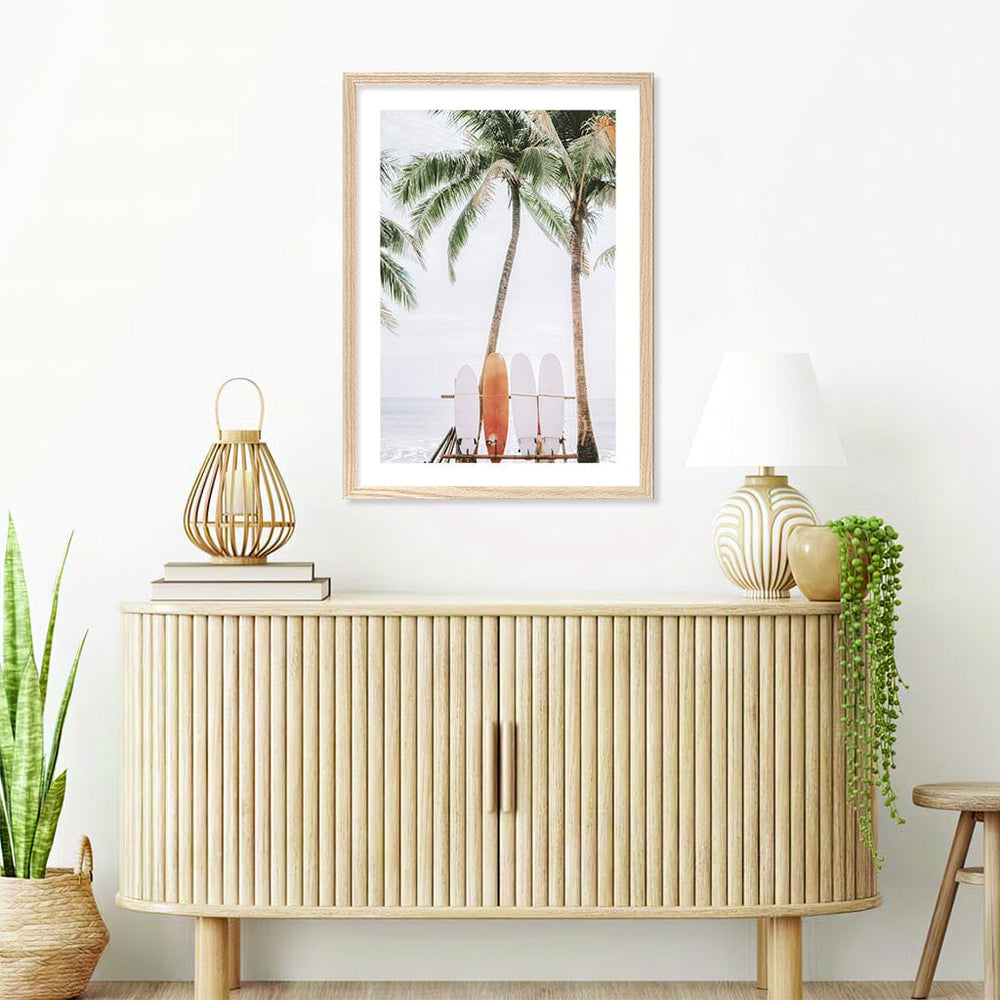 Tropical Surfboards Wall Art Print from our Australian Made Framed Wall Art, Prints & Posters collection by Profile Products (Australia) Pty Ltd