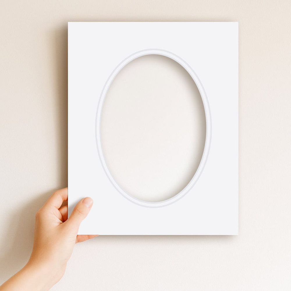 Ultimate White Double Acid-Free Oval Mat Board from our Mat Boards collection by Profile Products (Australia) Pty Ltd