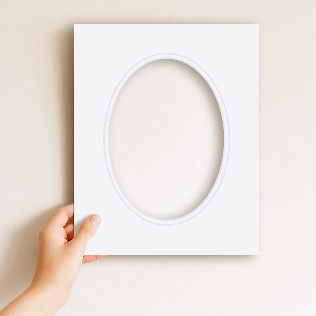 Ultimate White Double Acid-Free Oval Mat Board from our Mat Boards collection by Profile Products (Australia) Pty Ltd