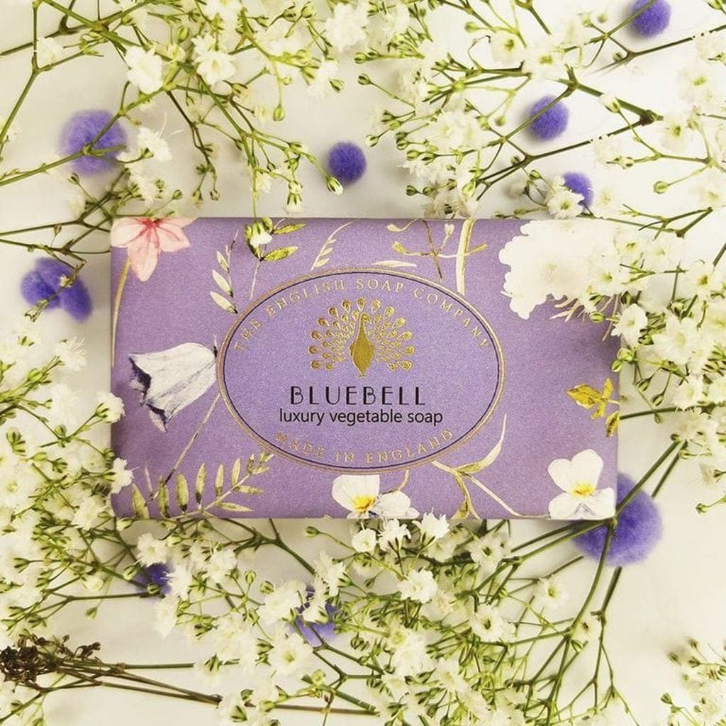 Vintage Bluebell Soap Bar from our Luxury Bar Soap collection by The English Soap Company