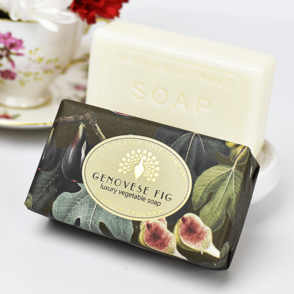 Vintage Genovese Fig Soap Bar from our Luxury Bar Soap collection by The English Soap Company