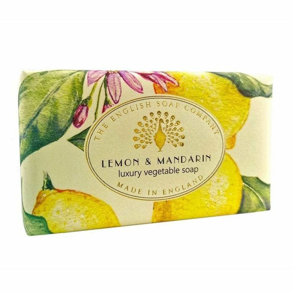 Vintage Lemon Mandarin Soap Bar from our Luxury Bar Soap collection by The English Soap Company