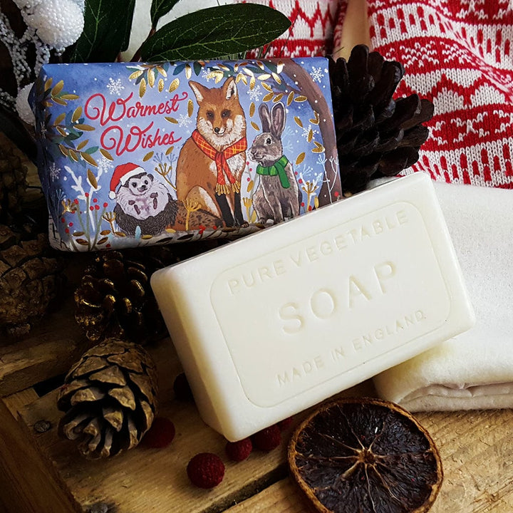 Warmest Wishes Christmas Soap Bar from our Luxury Bar Soap collection by The English Soap Company