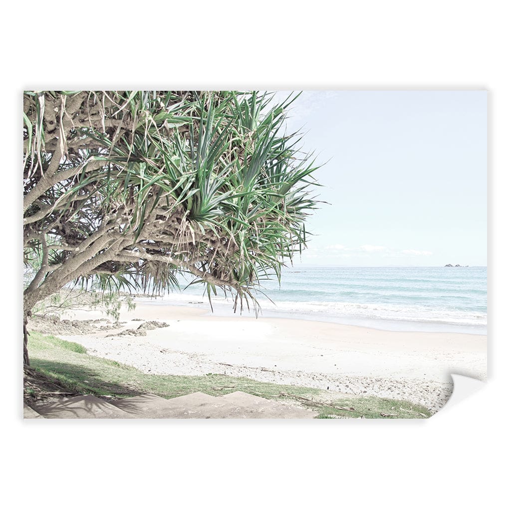 Wategos Beach View Wall Art Print A4 (21 x 29.7cm) / Print Only / No Border from our Australian Made Framed Wall Art, Prints & Posters collection by Profile Products (Australia) Pty Ltd