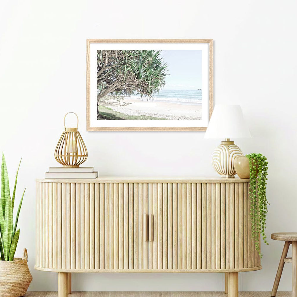 Wategos Beach View Wall Art Print from our Australian Made Framed Wall Art, Prints & Posters collection by Profile Products (Australia) Pty Ltd