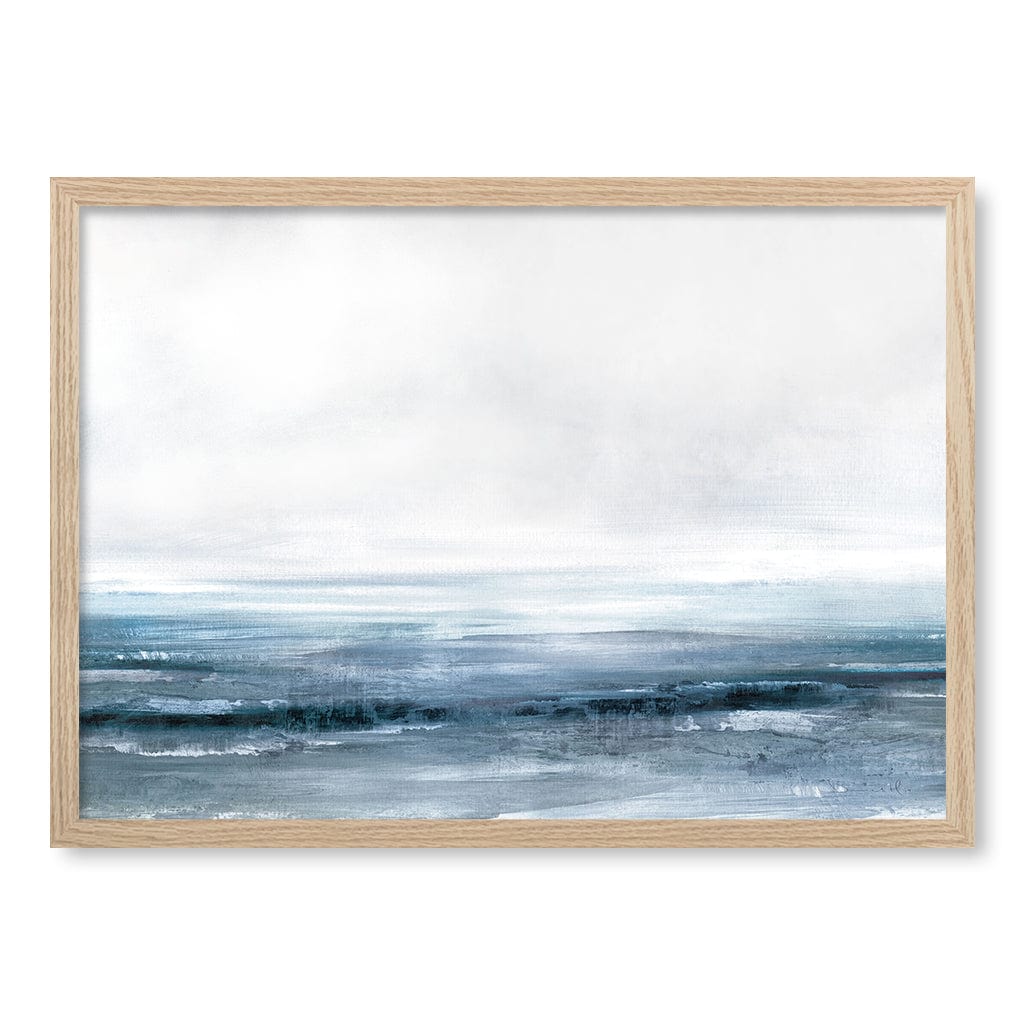 Water Abstract Wall Art Print by Dan Hobday A4 (21 x 29.7cm) / Natural Oak Frame / No Border from our Australian Made Framed Wall Art, Prints & Posters collection by Profile Products (Australia) Pty Ltd