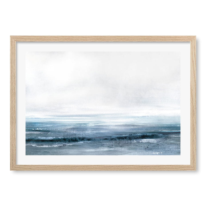Water Abstract Wall Art Print by Dan Hobday A4 (21 x 29.7cm) / Natural Oak Frame / White Border from our Australian Made Framed Wall Art, Prints & Posters collection by Profile Products (Australia) Pty Ltd