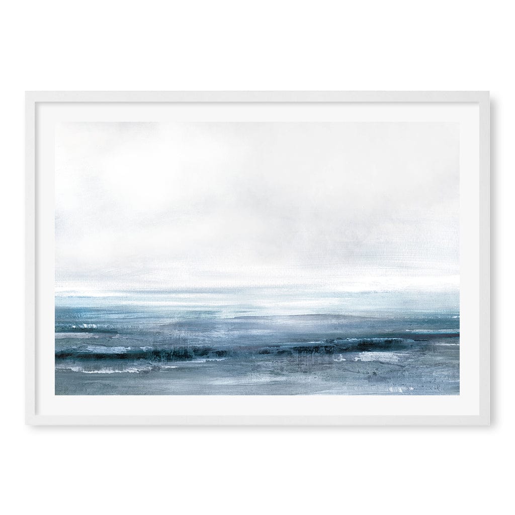Water Wall Art Print A1 (59.4 x 84.1cm) / Matte White Frame / White Border from our Australian Made Wall Art collection by Profile Australia