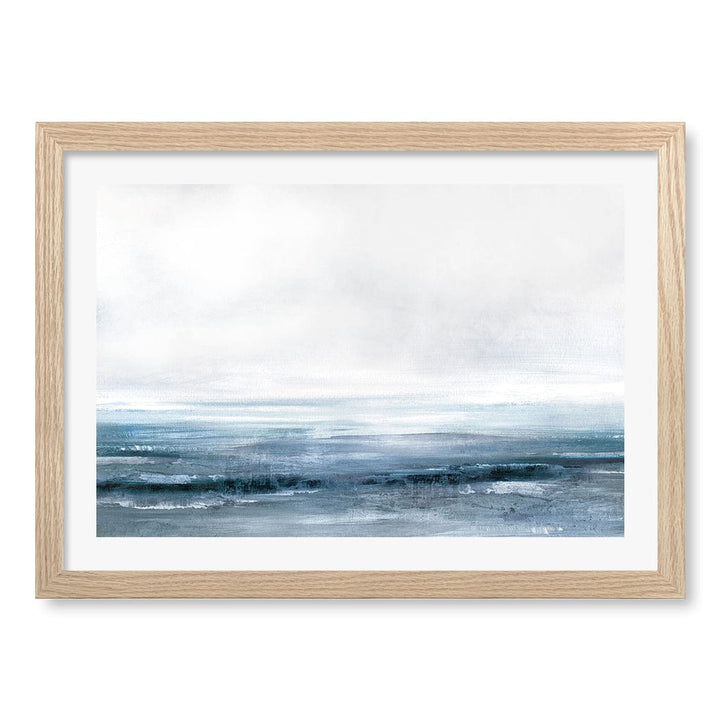 Water Wall Art Print A3 (29.7 x 42cm) / Natural Oak Frame / White Border from our Australian Made Wall Art collection by Profile Australia