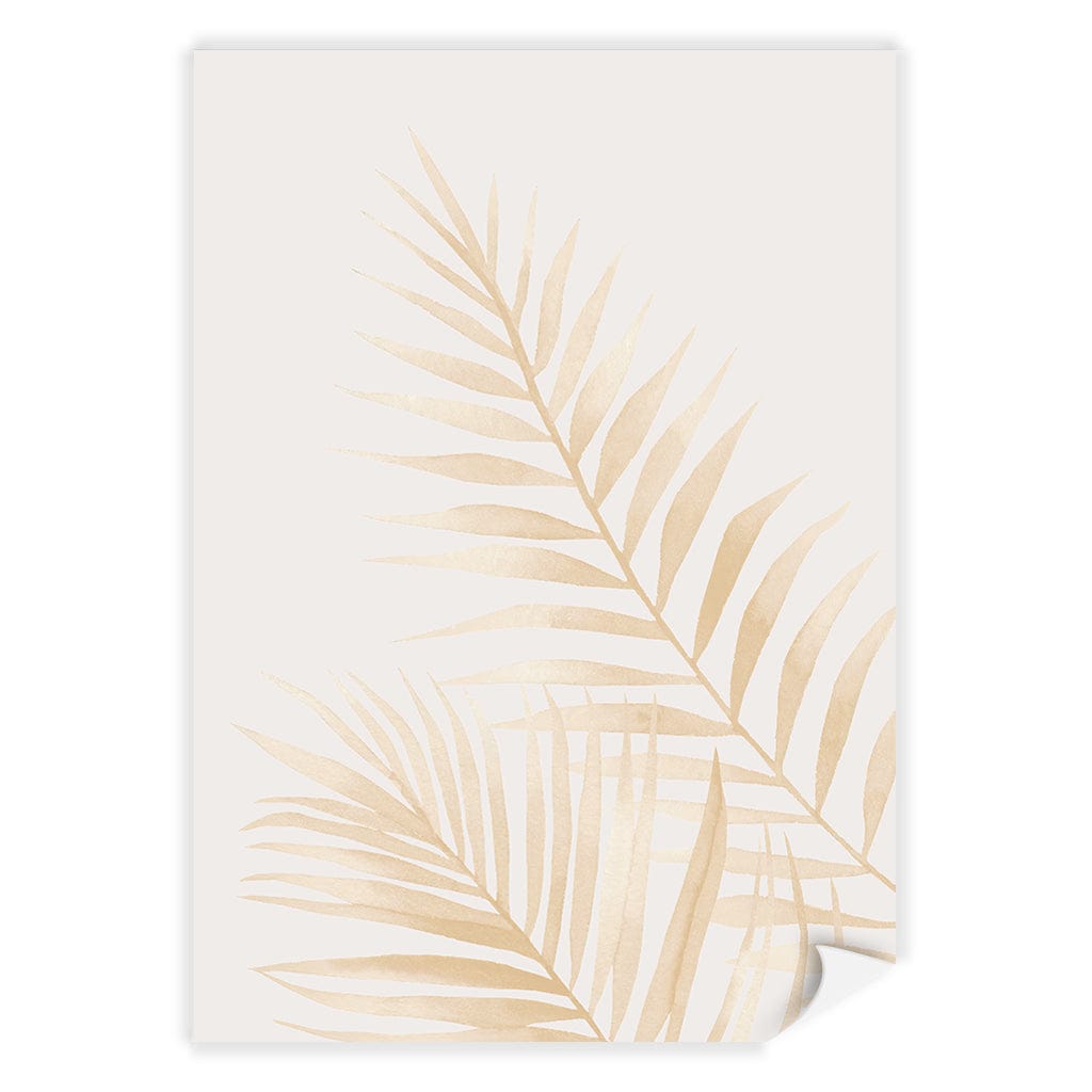 Watercolour Palm Leaves Beige Wall Art Print A3 (29.7 x 42cm) / Print Only / No Border from our Australian Made Framed Wall Art, Prints & Posters collection by Profile Products (Australia) Pty Ltd