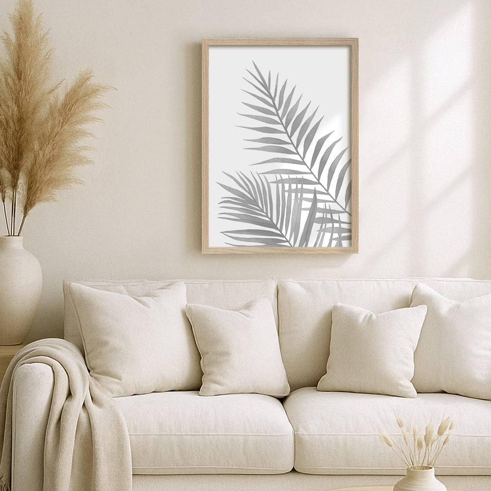 Watercolour Palm Leaves Wall Art Print from our Australian Made Framed Wall Art, Prints & Posters collection by Profile Australia