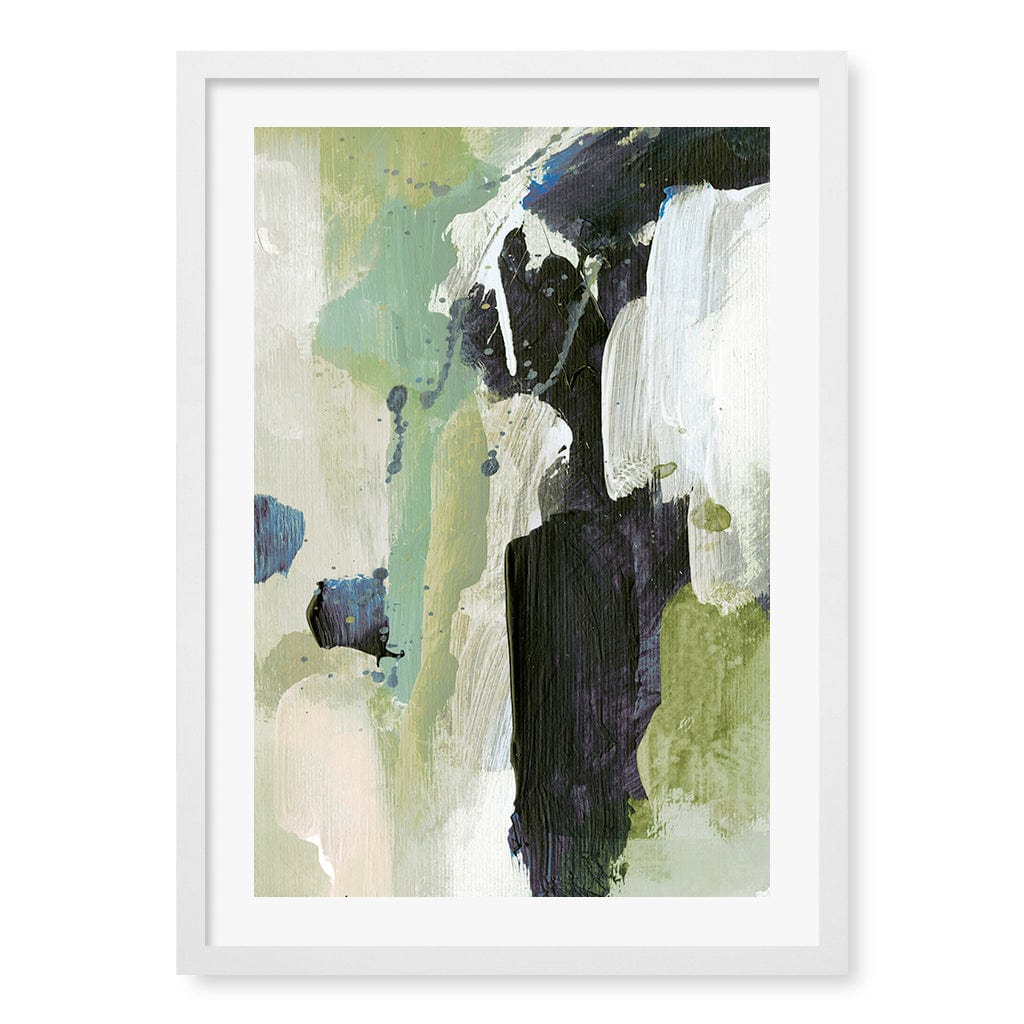 Waterfall Abstract Wall Art Print by Dan Hobday A4 (21 x 29.7cm) / Matte White Frame / White Border from our Australian Made Framed Wall Art, Prints & Posters collection by Profile Products (Australia) Pty Ltd