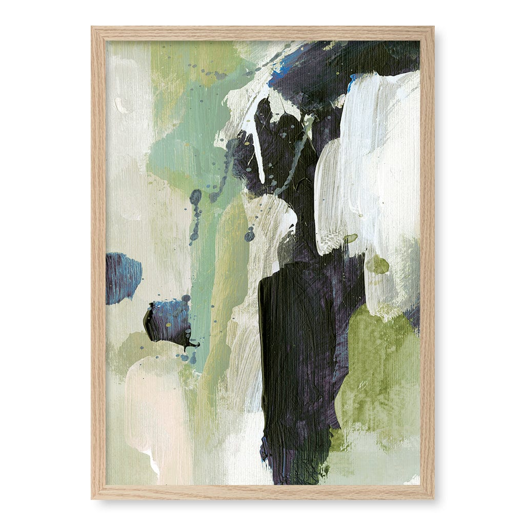 Waterfall Abstract Wall Art Print by Dan Hobday A4 (21 x 29.7cm) / Natural Oak Frame / No Border from our Australian Made Framed Wall Art, Prints & Posters collection by Profile Products (Australia) Pty Ltd