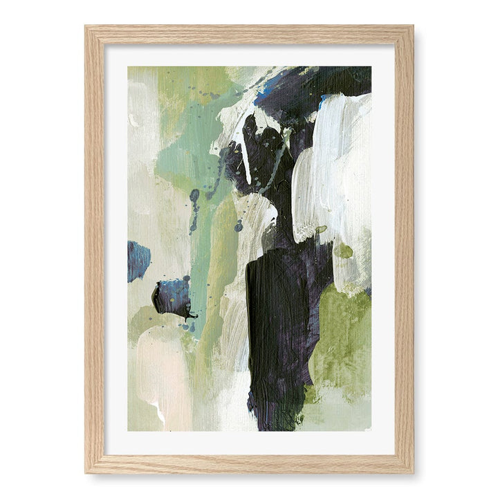 Waterfall Wall Art Print A3 (29.7 x 42cm) / Natural Oak Frame / White Border from our Australian Made Wall Art collection by Profile Australia