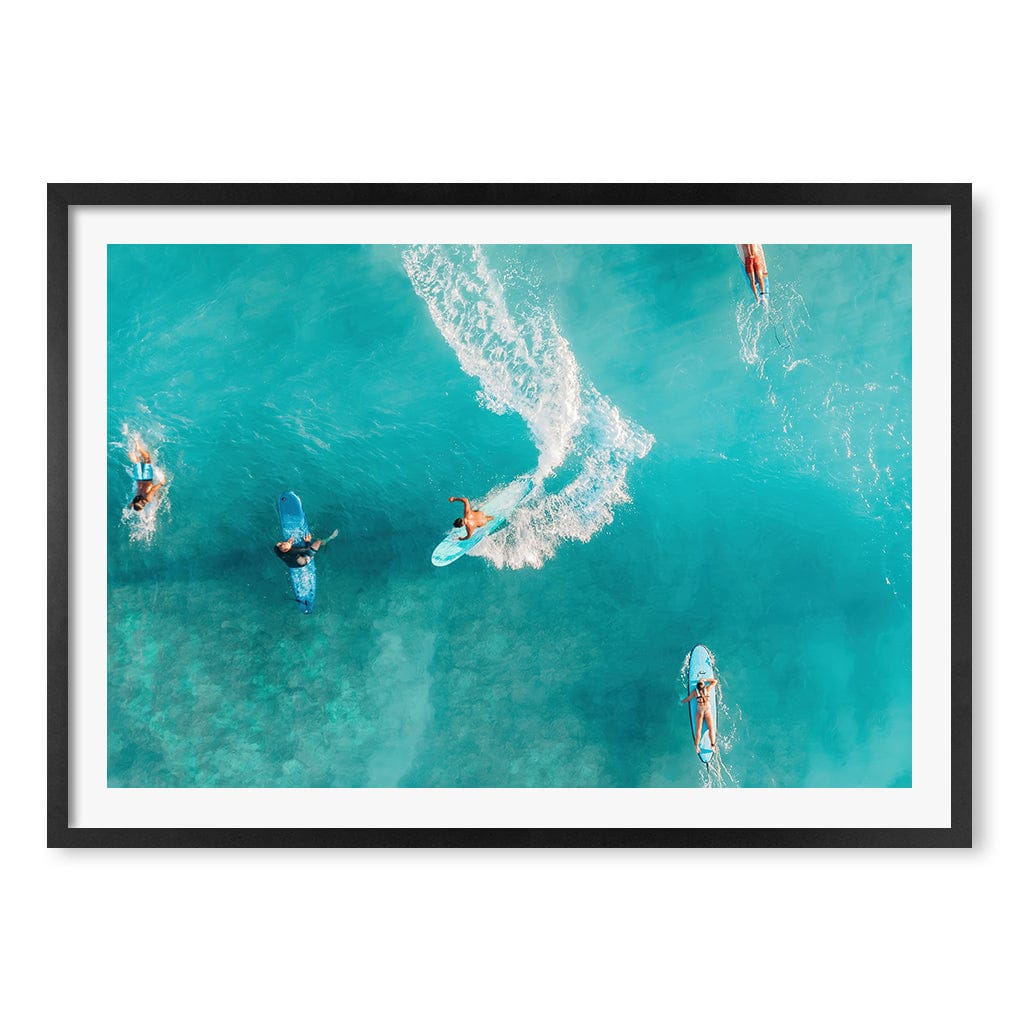 Wave Catcher Wall Art Print A1 (59.4 x 84.1cm) / Matte Black Frame / White Border from our Australian Made Framed Wall Art, Prints & Posters collection by Profile Products (Australia) Pty Ltd