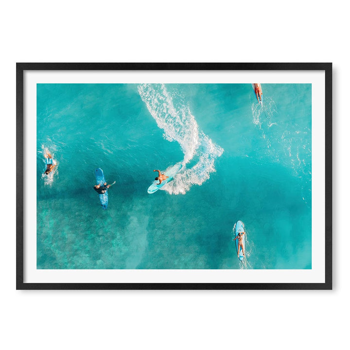 Wave Catcher Wall Art Print A1 (59.4 x 84.1cm) / Matte Black Frame / White Border from our Australian Made Framed Wall Art, Prints & Posters collection by Profile Products (Australia) Pty Ltd