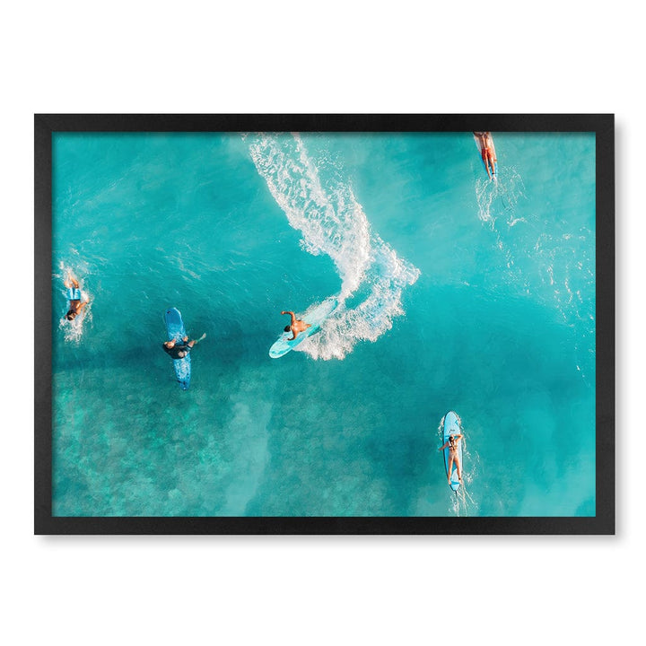 Wave Catcher Wall Art Print A2 (42 x 59.4cm) / Matte Black Frame / No Border from our Australian Made Framed Wall Art, Prints & Posters collection by Profile Products (Australia) Pty Ltd