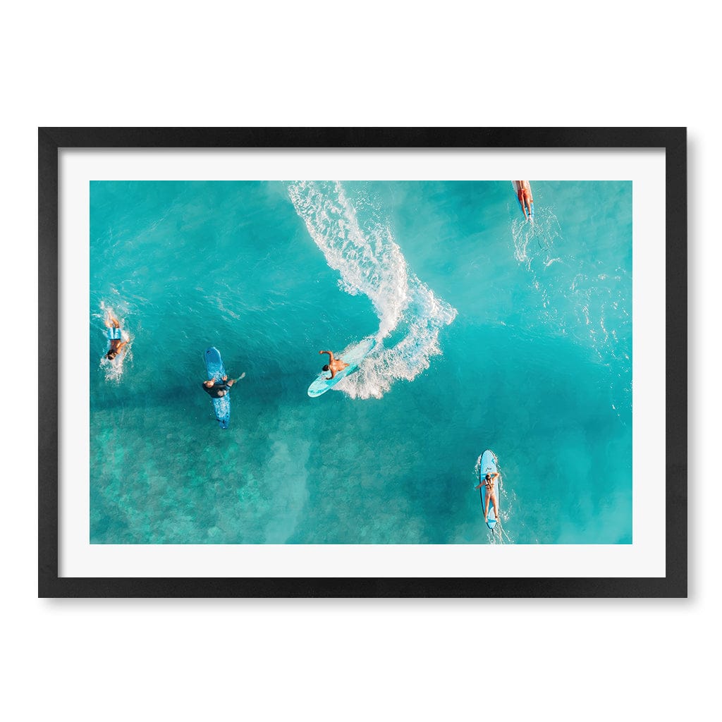 Wave Catcher Wall Art Print A2 (42 x 59.4cm) / Matte Black Frame / White Border from our Australian Made Framed Wall Art, Prints & Posters collection by Profile Products (Australia) Pty Ltd