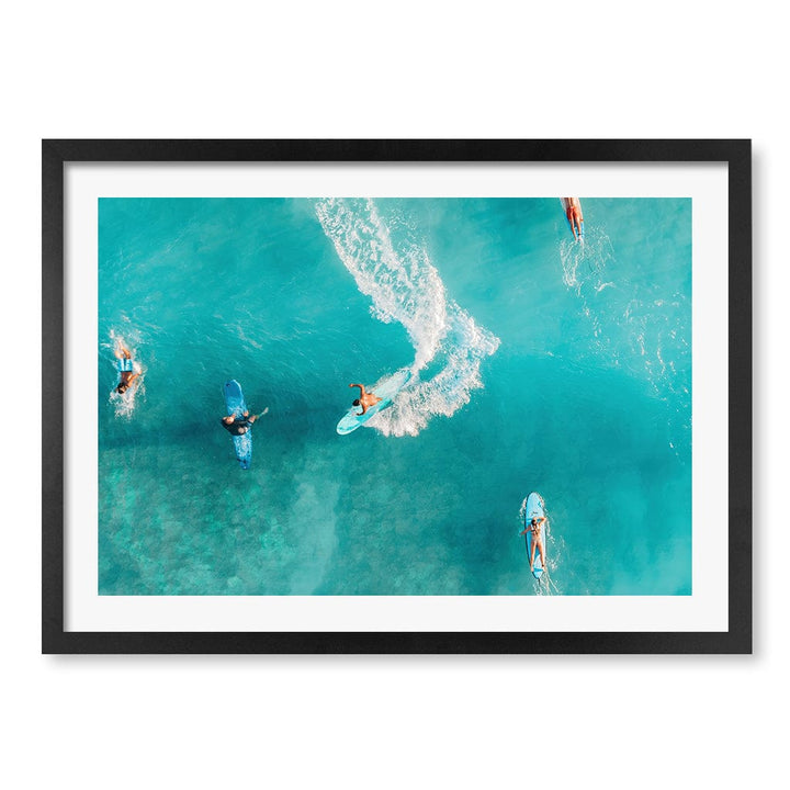 Wave Catcher Wall Art Print A2 (42 x 59.4cm) / Matte Black Frame / White Border from our Australian Made Framed Wall Art, Prints & Posters collection by Profile Products (Australia) Pty Ltd