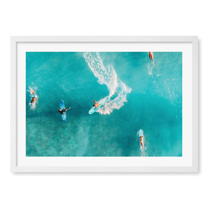 Wave Catcher Wall Art Print A2 (42 x 59.4cm) / Matte White Frame / White Border from our Australian Made Framed Wall Art, Prints & Posters collection by Profile Products (Australia) Pty Ltd