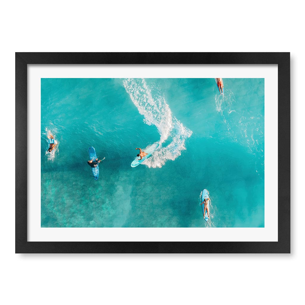 Wave Catcher Wall Art Print A3 (29.7 x 42cm) / Matte Black Frame / White Border from our Australian Made Framed Wall Art, Prints & Posters collection by Profile Products (Australia) Pty Ltd