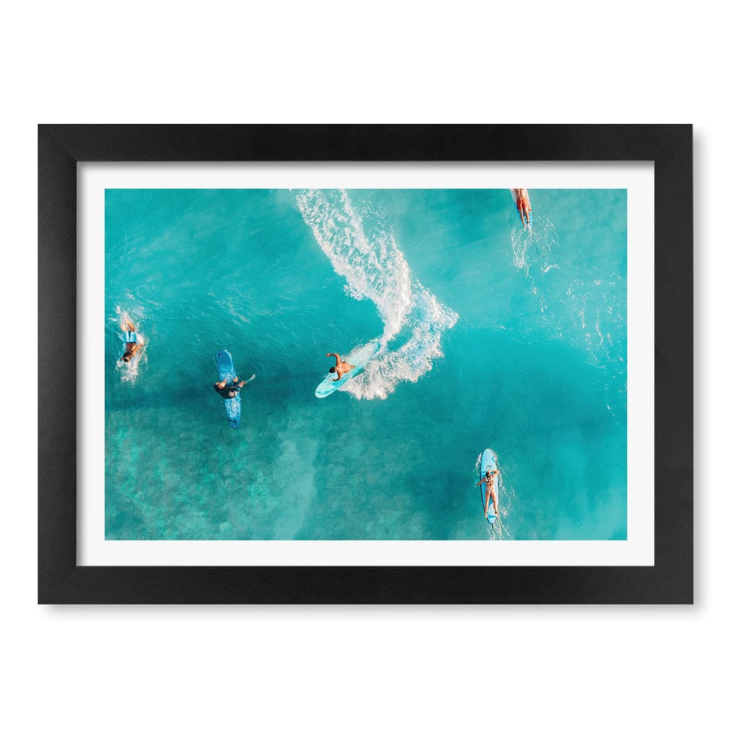 Wave Catcher Wall Art Print A4 (21 x 29.7cm) / Matte Black Frame / White Border from our Australian Made Framed Wall Art, Prints & Posters collection by Profile Products (Australia) Pty Ltd