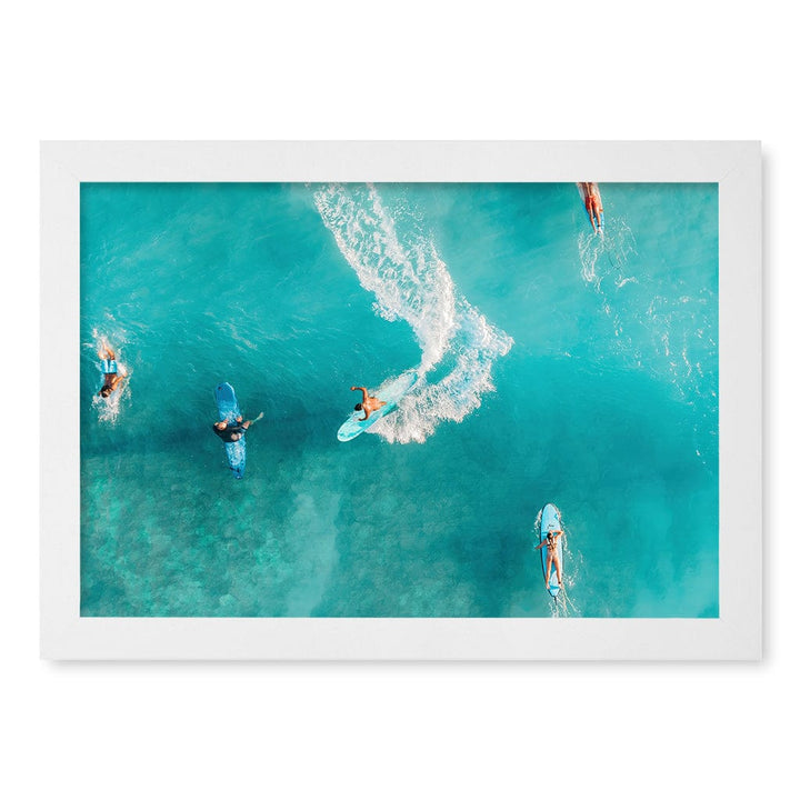 Wave Catcher Wall Art Print A4 (21 x 29.7cm) / Matte White Frame / No Border from our Australian Made Framed Wall Art, Prints & Posters collection by Profile Products (Australia) Pty Ltd