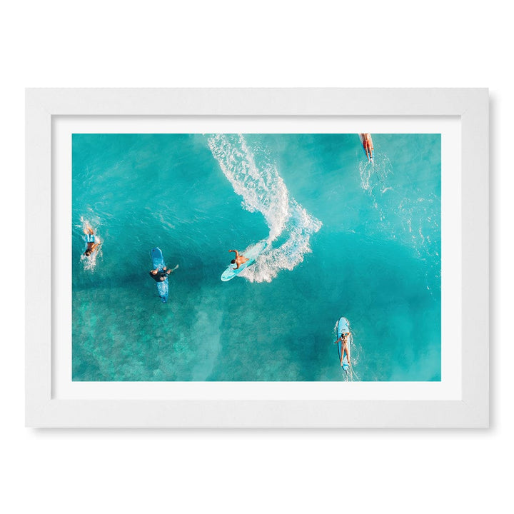 Wave Catcher Wall Art Print A4 (21 x 29.7cm) / Matte White Frame / White Border from our Australian Made Framed Wall Art, Prints & Posters collection by Profile Products (Australia) Pty Ltd