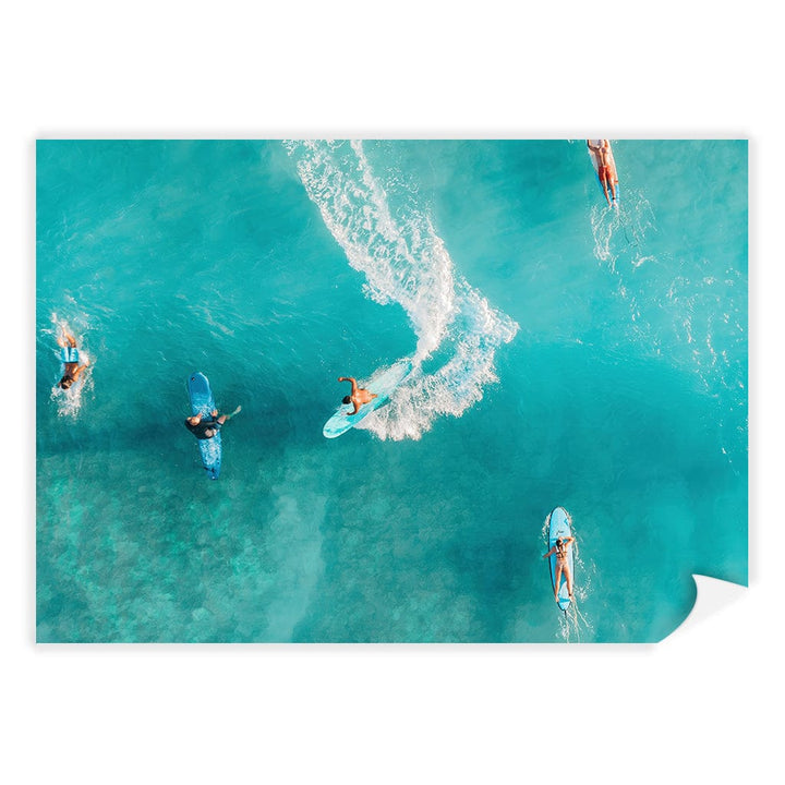 Wave Catcher Wall Art Print A4 (21 x 29.7cm) / Print Only / No Border from our Australian Made Framed Wall Art, Prints & Posters collection by Profile Products (Australia) Pty Ltd