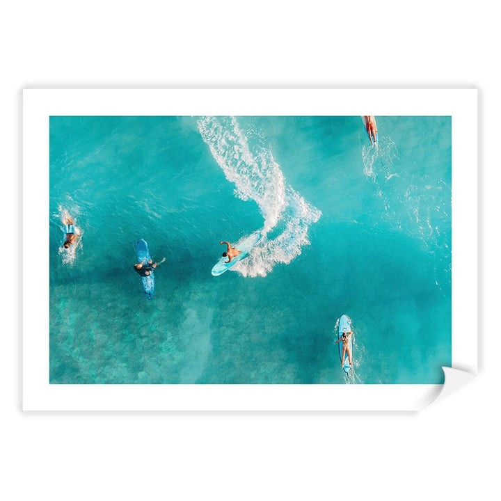 Wave Catcher Wall Art Print A4 (21 x 29.7cm) / Print Only / White Border from our Australian Made Framed Wall Art, Prints & Posters collection by Profile Products (Australia) Pty Ltd