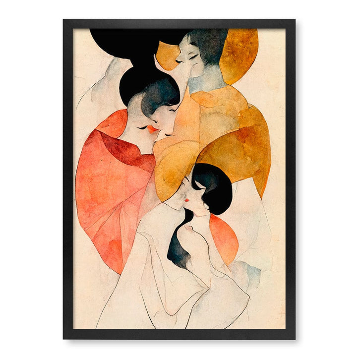Whispering Elegance Wall Art Print A4 (21 x 29.7cm) / Matte Black Frame / No Border from our Australian Made Framed Wall Art, Prints & Posters collection by Profile Australia