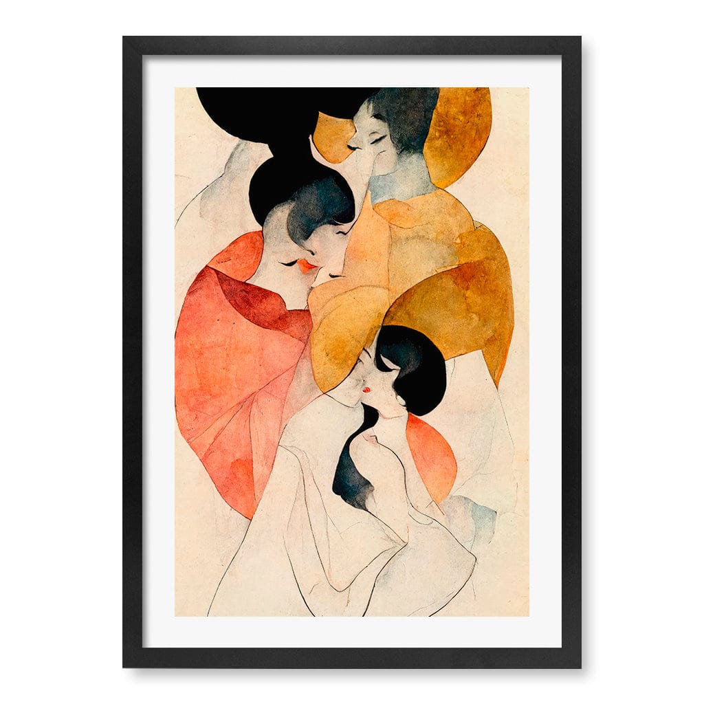 Whispering Elegance Wall Art Print A4 (21 x 29.7cm) / Matte Black Frame / White Border from our Australian Made Framed Wall Art, Prints &amp; Posters collection by Profile Australia
