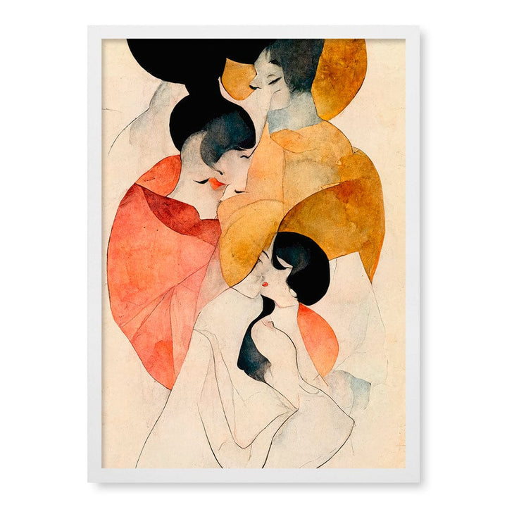 Whispering Elegance Wall Art Print A4 (21 x 29.7cm) / Matte White Frame / No Border from our Australian Made Framed Wall Art, Prints & Posters collection by Profile Australia