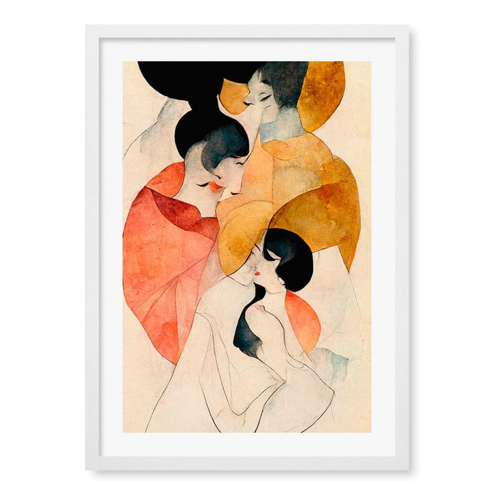 Whispering Elegance Wall Art Print A4 (21 x 29.7cm) / Matte White Frame / White Border from our Australian Made Framed Wall Art, Prints & Posters collection by Profile Australia