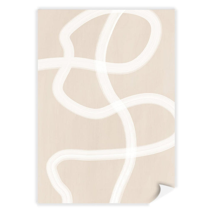 White Brush Stroke 1 Wall Art Print A4 (21 x 29.7cm) / Print Only / No Border from our Australian Made Framed Wall Art, Prints & Posters collection by Profile Australia