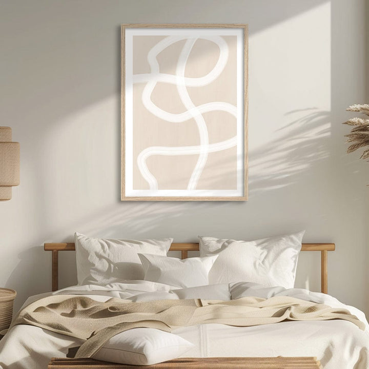 White Brush Stroke 1 Wall Art Print from our Australian Made Framed Wall Art, Prints & Posters collection by Profile Australia