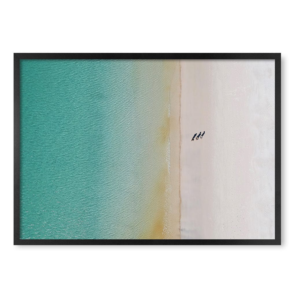 Whitsundays Sands Wall Art Print A1 (59.4 x 84.1cm) / Matte Black Frame / No Border from our Australian Made Framed Wall Art, Prints & Posters collection by Profile Products (Australia) Pty Ltd
