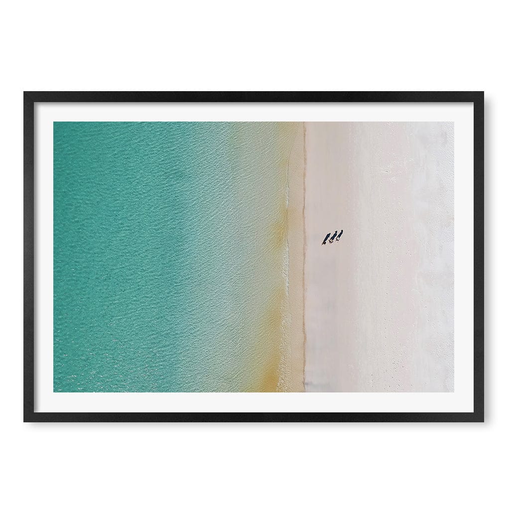 Whitsundays Sands Wall Art Print A1 (59.4 x 84.1cm) / Matte Black Frame / White Border from our Australian Made Framed Wall Art, Prints & Posters collection by Profile Products (Australia) Pty Ltd