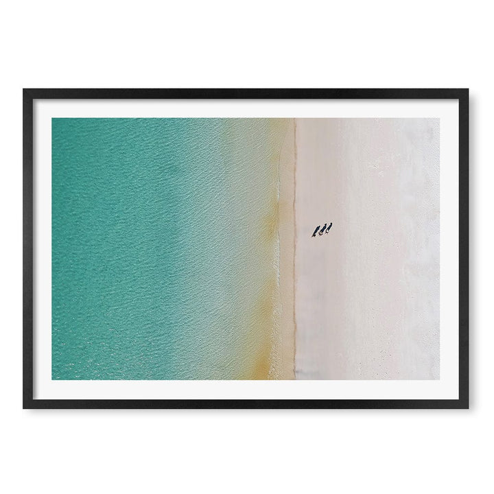 Whitsundays Sands Wall Art Print A1 (59.4 x 84.1cm) / Matte Black Frame / White Border from our Australian Made Framed Wall Art, Prints & Posters collection by Profile Products (Australia) Pty Ltd