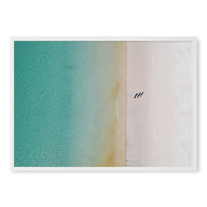 Whitsundays Sands Wall Art Print A1 (59.4 x 84.1cm) / Matte White Frame / No Border from our Australian Made Framed Wall Art, Prints & Posters collection by Profile Products (Australia) Pty Ltd