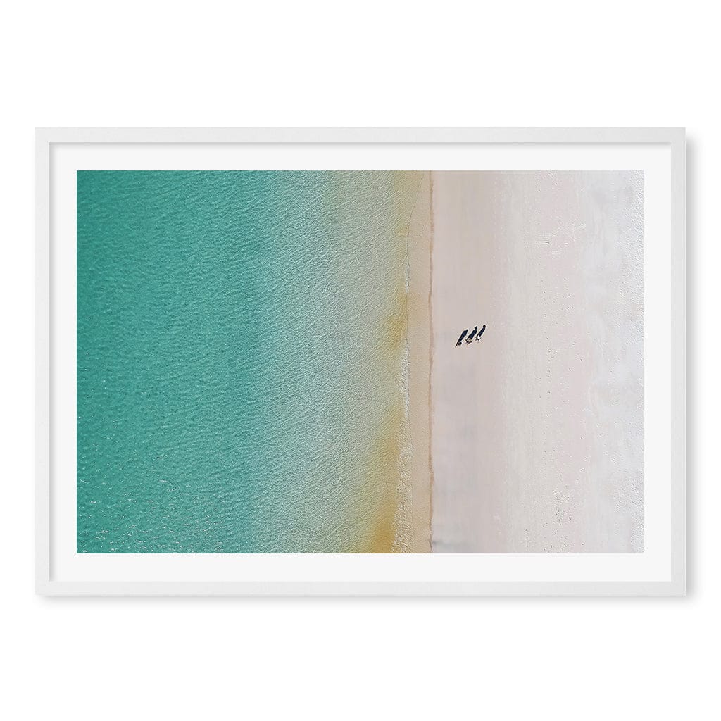 Whitsundays Sands Wall Art Print A1 (59.4 x 84.1cm) / Matte White Frame / White Border from our Australian Made Framed Wall Art, Prints & Posters collection by Profile Products (Australia) Pty Ltd