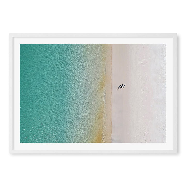 Whitsundays Sands Wall Art Print A1 (59.4 x 84.1cm) / Matte White Frame / White Border from our Australian Made Framed Wall Art, Prints & Posters collection by Profile Products (Australia) Pty Ltd